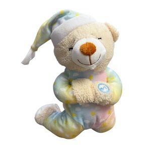 Pastel Prayer Bear Plush That Says "Now I Lay Me Down to Sleep" Prayer